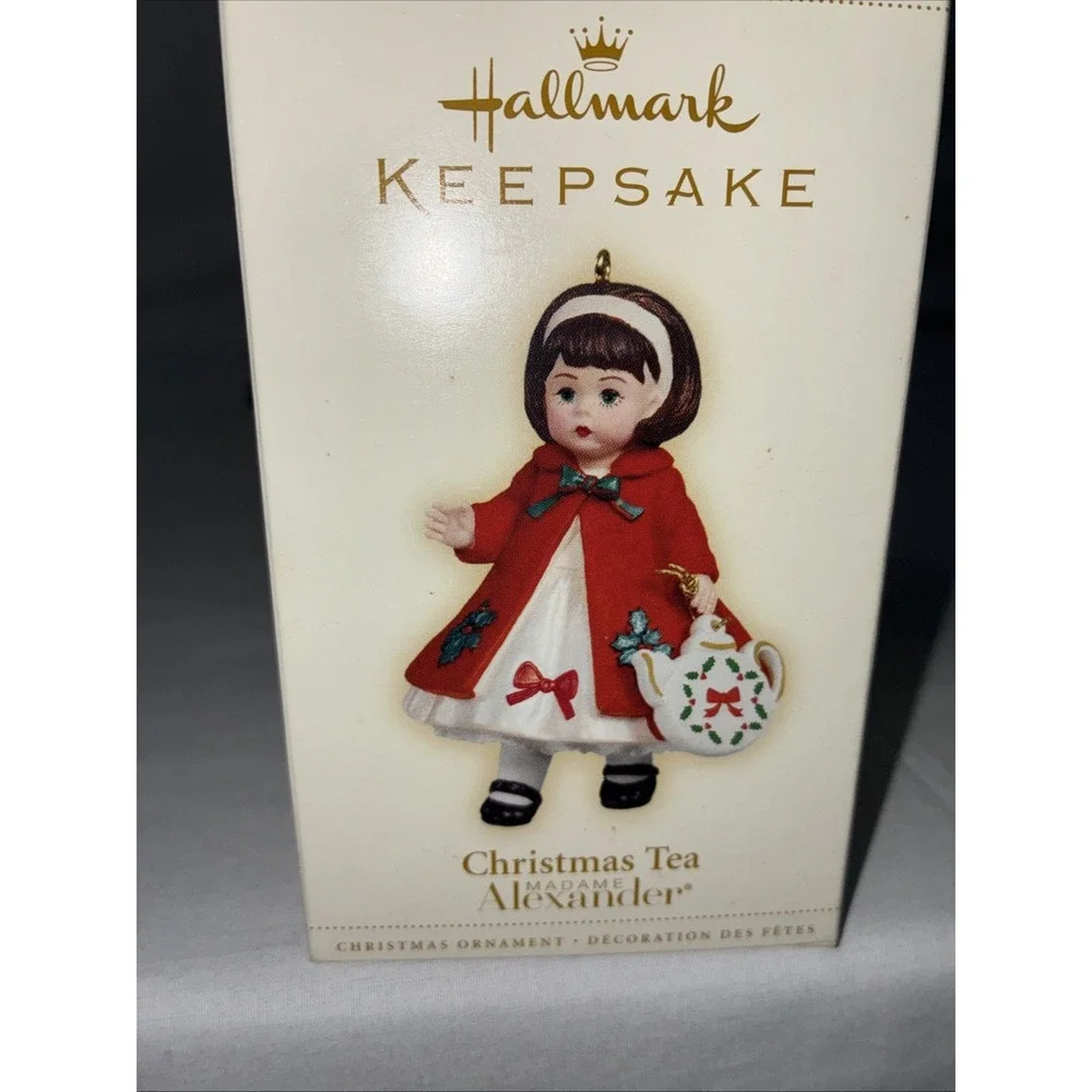 Hallmark Keepsake Madame Alexander Ornaments Christmas Tea Cherry Parfait 2pc